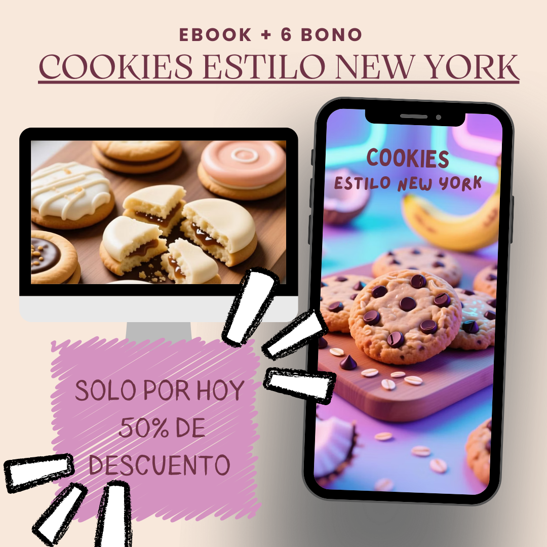 Galletas: Estilo New York Para Emprender desde casa.